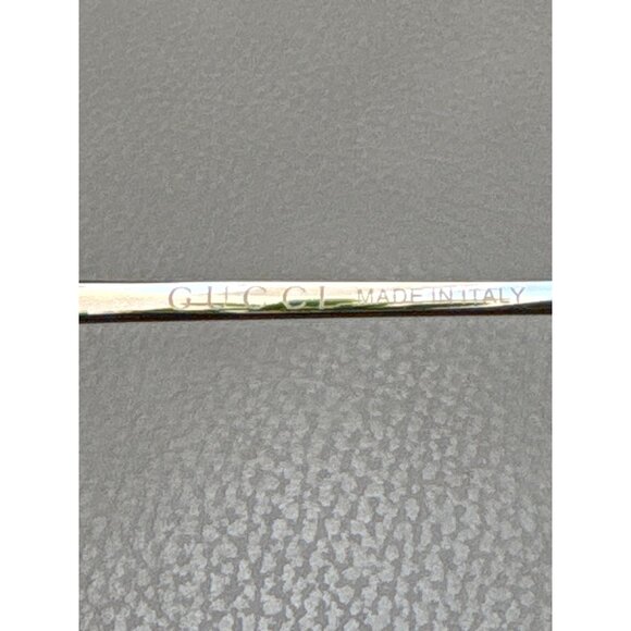 Gucci Rectangular Sunglasses in Gold & Brown New with Case Unisex - Picture 8 of 11